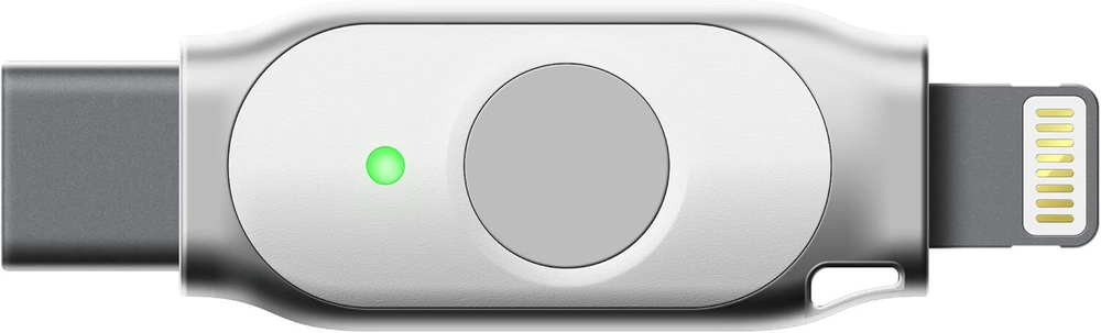 FEITIAN K44 — Двухконнекторный ключ безопасности для iOS и ПК Аутентификатор с USB-C + Lightning, поддержка FIDO2, PIV и MFi