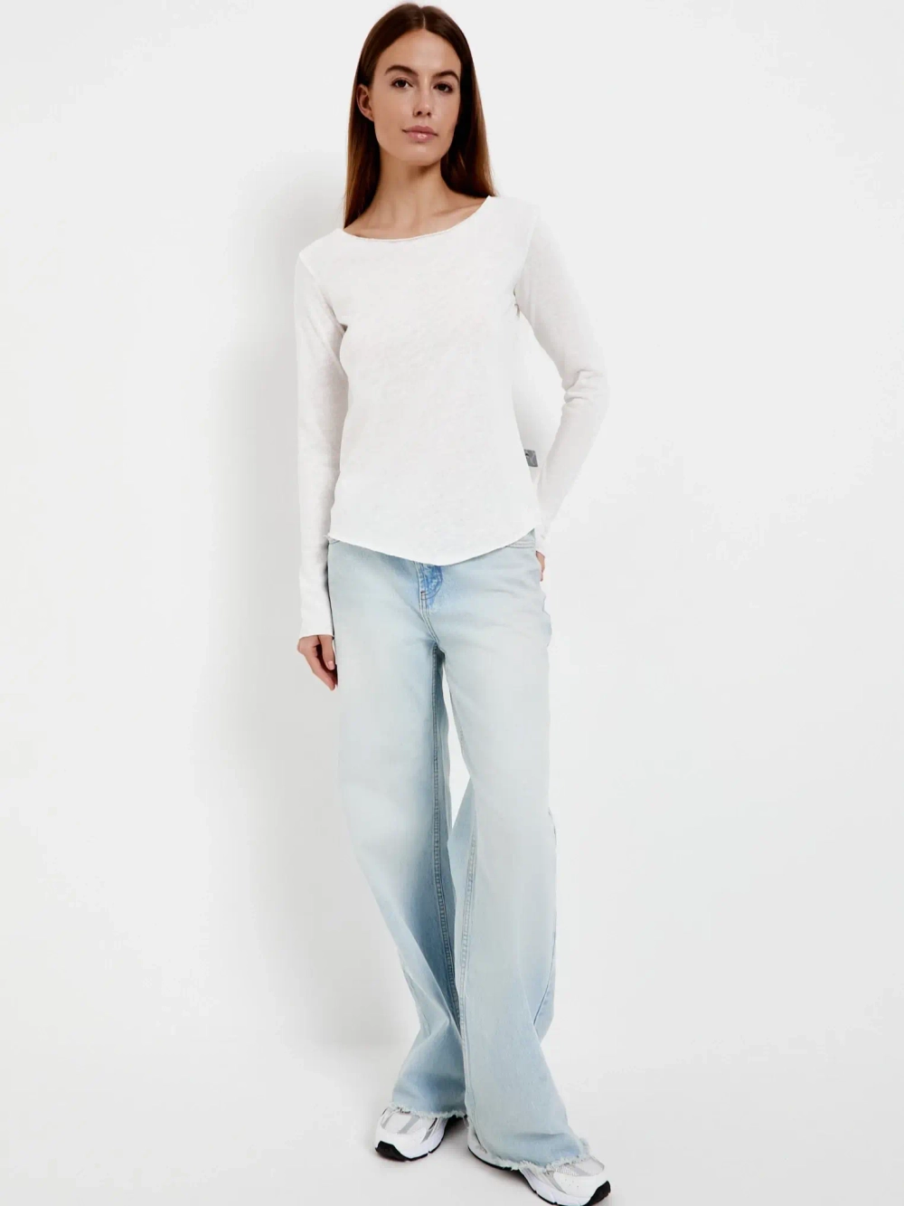 Лонгслив Базовый Белый