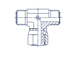 Соединение FNT D18-20 ORFS 1.3/16 (обжатая гайка)
