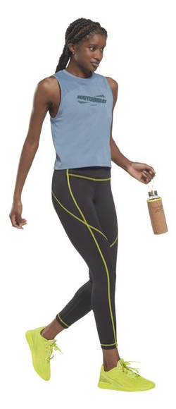 Женский топ теннисный Reebok Les Mills BodyCombat Supremium Tank W - blue slate