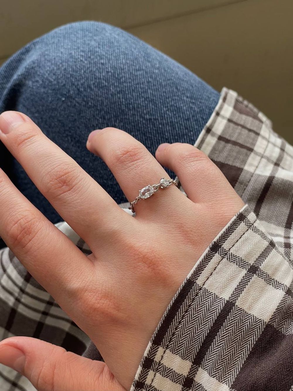 Кольцо-цепочка Oval 2