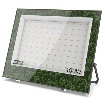 Светодиодный прожектор 100W 6500К GFD006 хаки Elementary Gauss