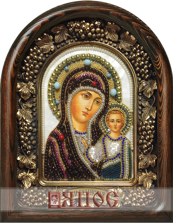 Икона Пресвятая Богородица Казанская бисер