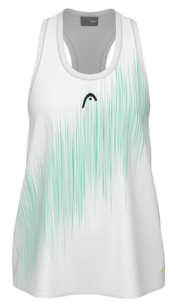 Футболка для мальчика теннисная Майка Head Girls Vision Agility Tank Top - конфетный зеленый/выступающий принт