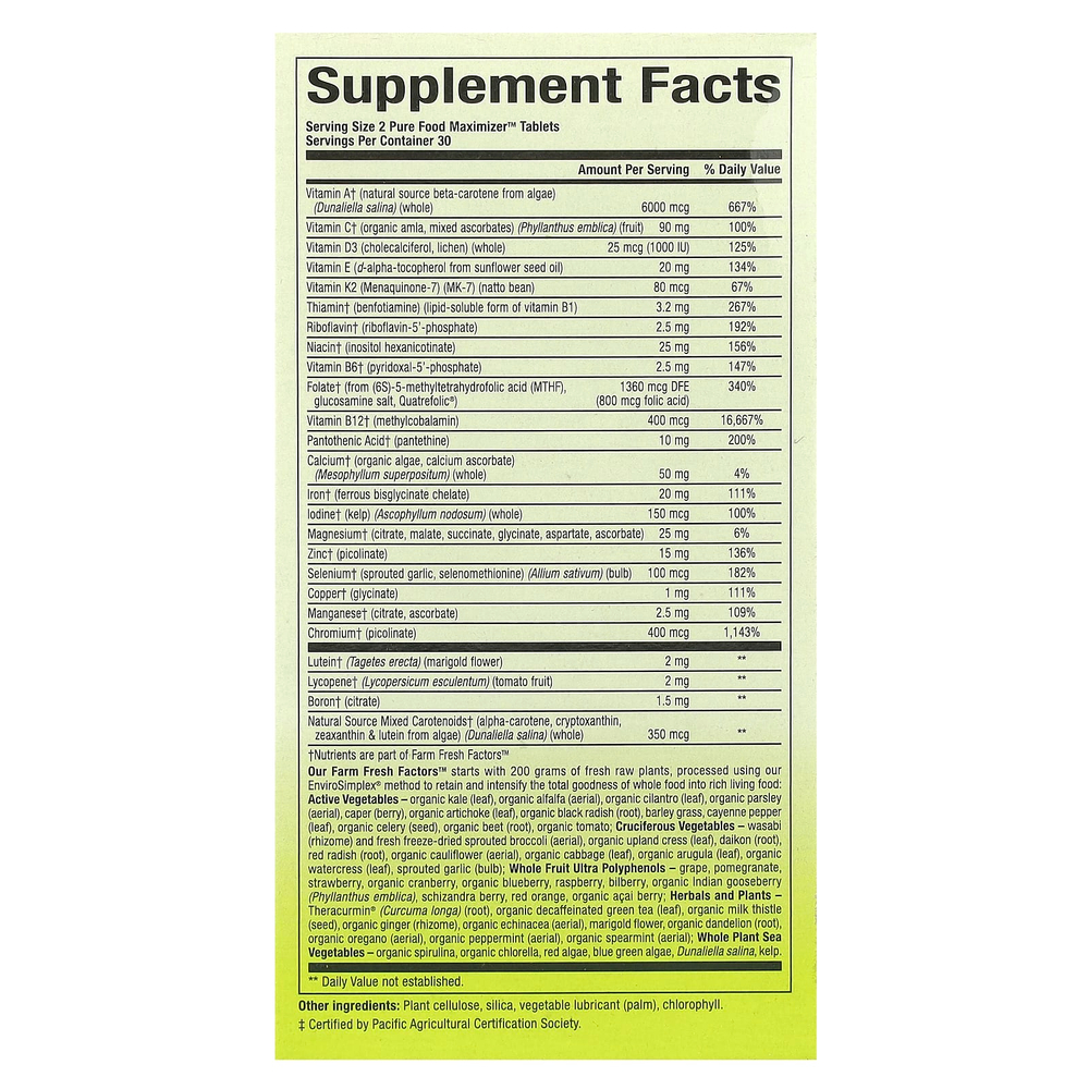 Natural Factors, Whole Earth & Sea®, мультивитамины и минералы для женщин, 60 таблеток