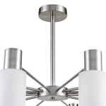 8099/12C COMFI LN26 105 никель/белый металл/стекло Люстра потолочная Е14 12*40W 220V MAVE