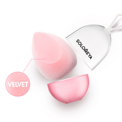 Solomeya Microfiber Velvet Sponge вельветовый косметический спонж для макияжа