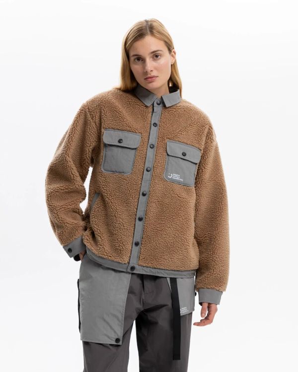 Куртка из искусственного меха Nomad Fleece V2 бежевая - фото 6