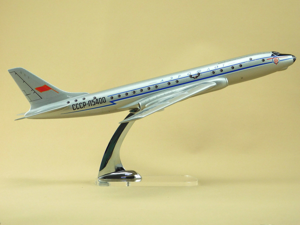 Модель самолета Ту-104А (М1:100, Аэрофлот СССР-Л5400)
