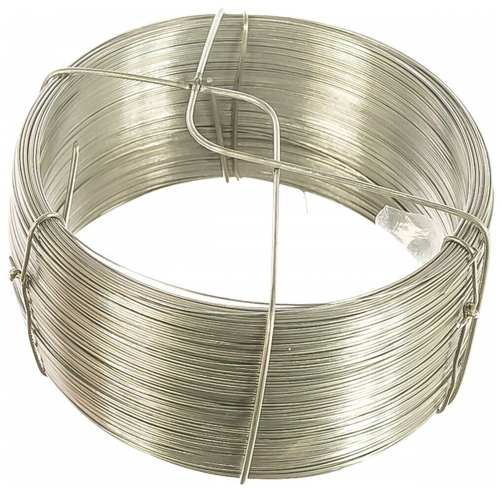 ПРОВОЛОКА СТАЛЬНАЯ СИБРТЕХ ОЦИНК 0,5 ММ, ДЛИНА 200М 47750