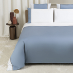Постельное белье Frette Colour Block Dusty Azure/Milk (240 x 220 см)