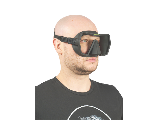 Маска Salvimar DRAKE для дайвинга, черная, АНТИФОГ