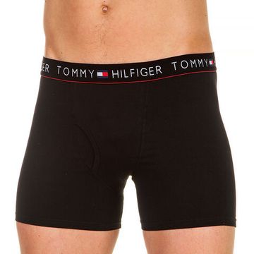 Трусы мужские удлиненные боксеры черные Tommy Hilfiger