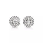 Серьги из платины и бриллиантов 0.6 карат, Tiffany Soleste💎