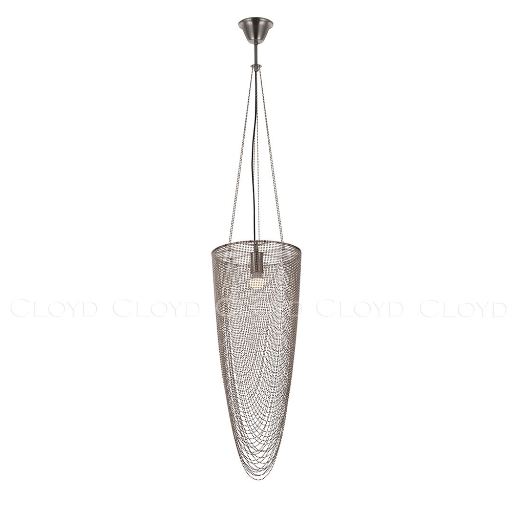 Подвесной светильник Cloyd ONASSIS P1 / Ø28 см - никель сатин (арт.11476)