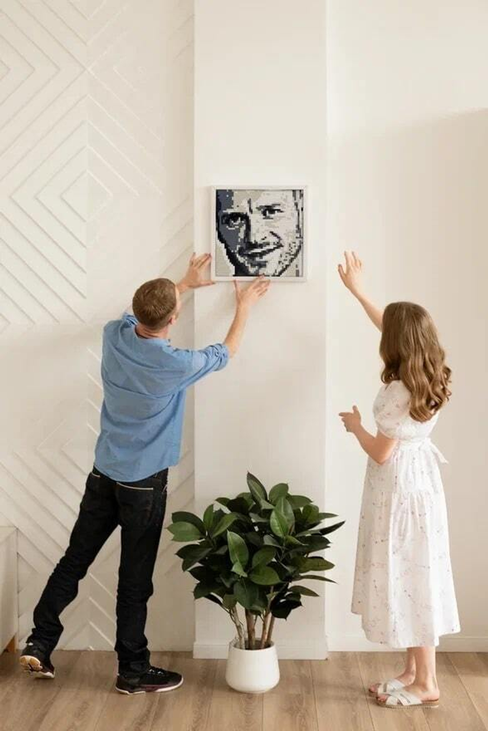 Фотоконструктор QBRIX Original - Пксель-арт, собери свою цветную картину по фото из деталей Lego