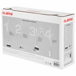 Совок для мусора + щётка на телескопических рукоятках 59-93 см, бело-серый, LAIMA, 608952