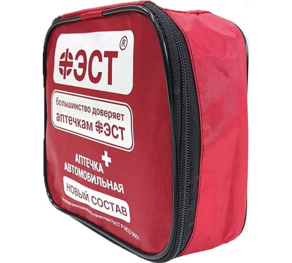 Аптечка для оказания первой помощи с применением медицинских изделий пострадавшим в дорожно-транспортных происшествиях (автомобильная) "ФЭСТ" мягкий футляр (приказ 260н) 
, арт. 3737