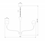 Подвесная люстра Eurosvet Calyx 60169/8 никель