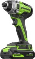 Винтоверт аккумуляторный GREENWORKS GD24ID3 ударный, 24V, АКБ 2Ач и ЗУ 3802807CUA