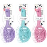 Расческа для волос массажная 17,5х8 см, цвета АССОРТИ, MONTE VITA (МОНТЕ ВИТА), 457423