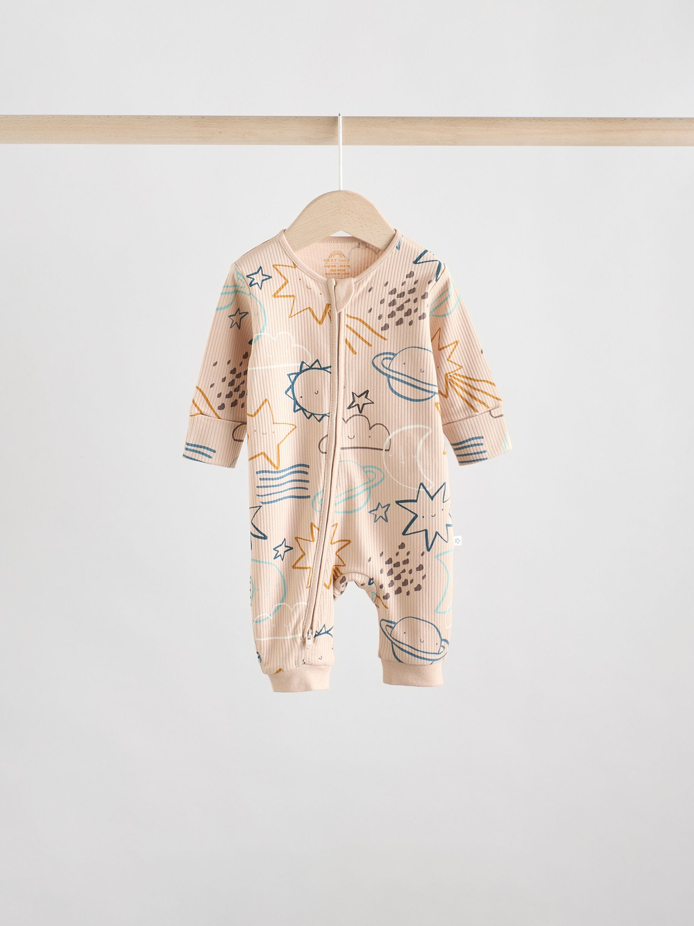 Комбинезон / Cлип для малышей Next AW3-061, 3 шт., Бежевый, Серый