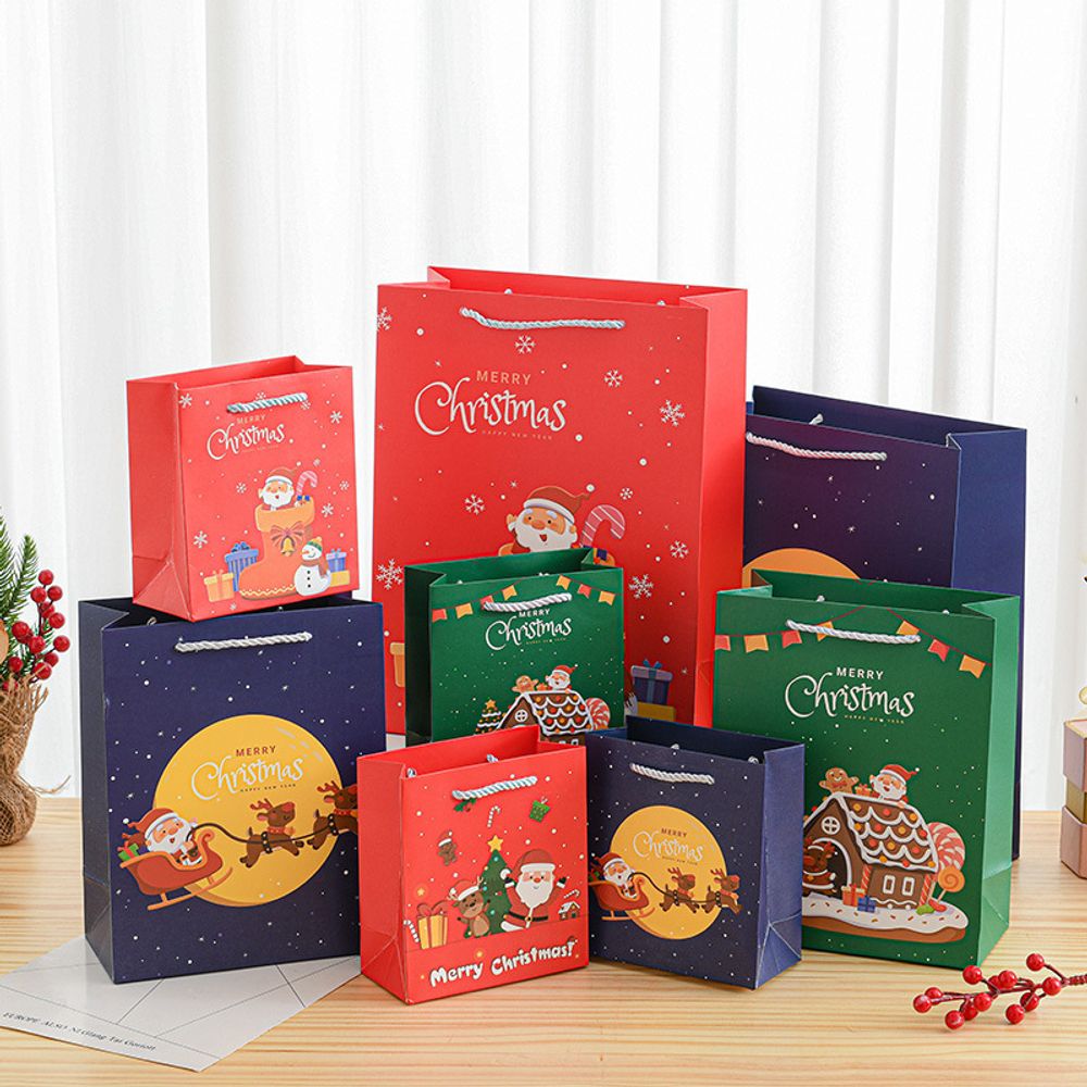Пакет подарочный &quot;Happy Santa&quot; 25х33 см