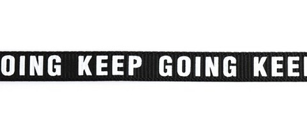 Лента репсовая с рисунком KEEP GOING шир.10мм