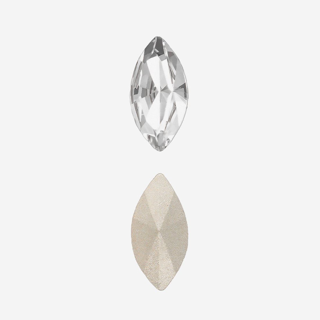 Кристалл Маркиз (Marquise Fancy Stone), оттенок "Кристалл"/"Crystal", 10*5мм