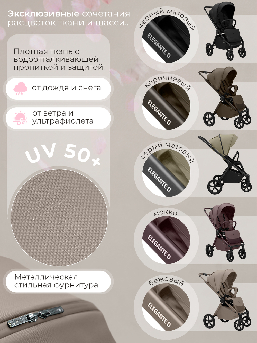 Sweet Baby Прогулочная коляска SBL Elegante D Beige Neo