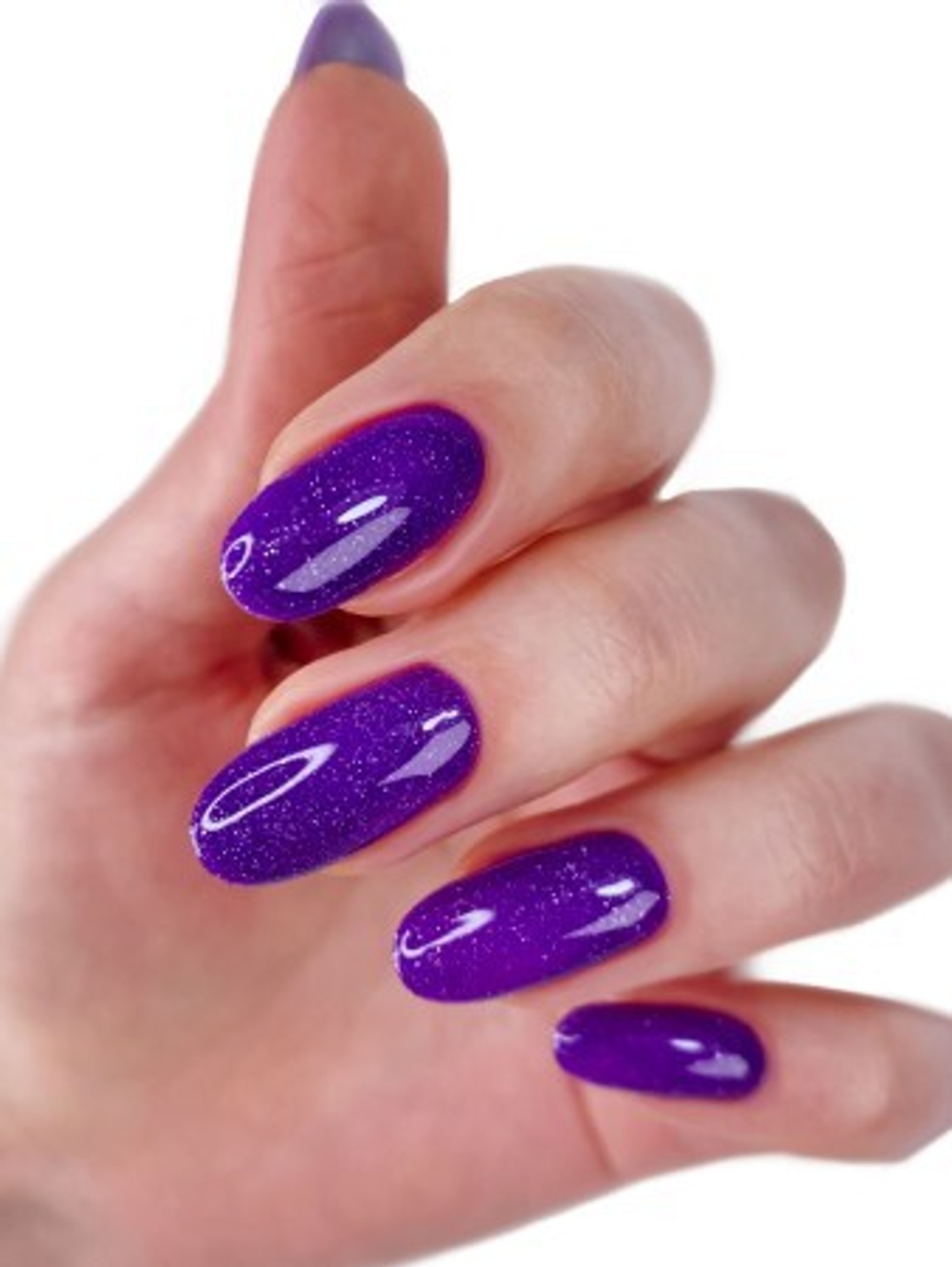 Гель-лак со светоотражающим шиммером Neon City S026 Trance Purple, 8 мл, MOOi