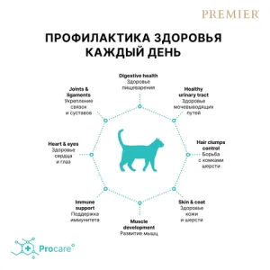 Сухой корм Premier для кошек крупных пород, ягнёнок с индейкой