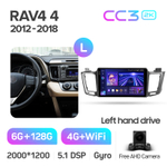 Teyes CC3 2K 10,2"для Toyota RAV4 2012-2018