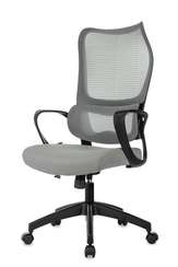 Кресло руководителя Бюрократ Sigma 2 серый сетка/ткань крестов. пластик
