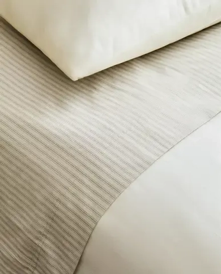ZARA HOME ДЕТСКАЯ ПРОСТЫНЯ В ПОЛОСКУ, СИНИЙ