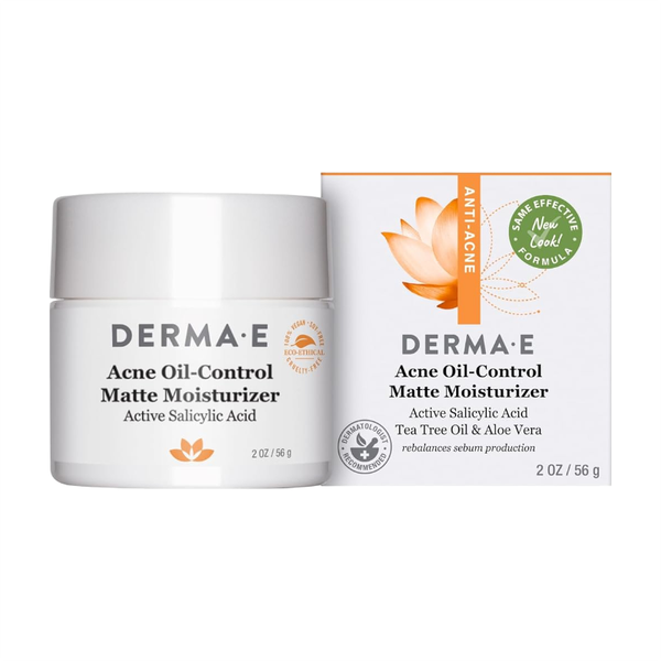 Acne Oil Control Matte Moisturizer Балансирующий Увлажняющий Крем для Проблемной Кожи 56мл (DERMA E)