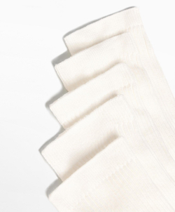 Oysho 5 пар носков из смесового хлопка, светлый экрю