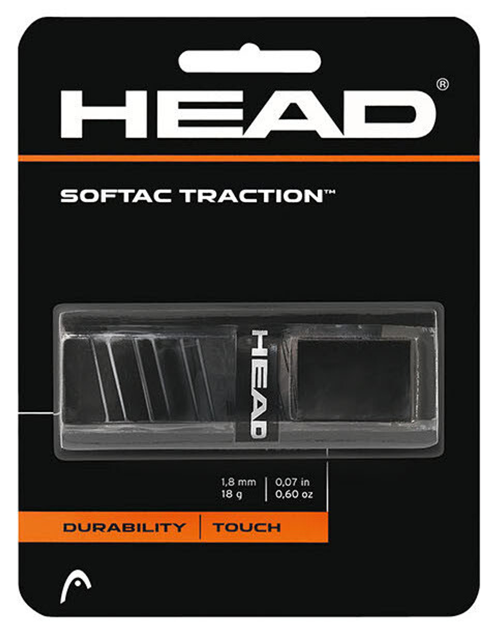 Теннисные намотки базовые Head Softac Traction 1P - черный
