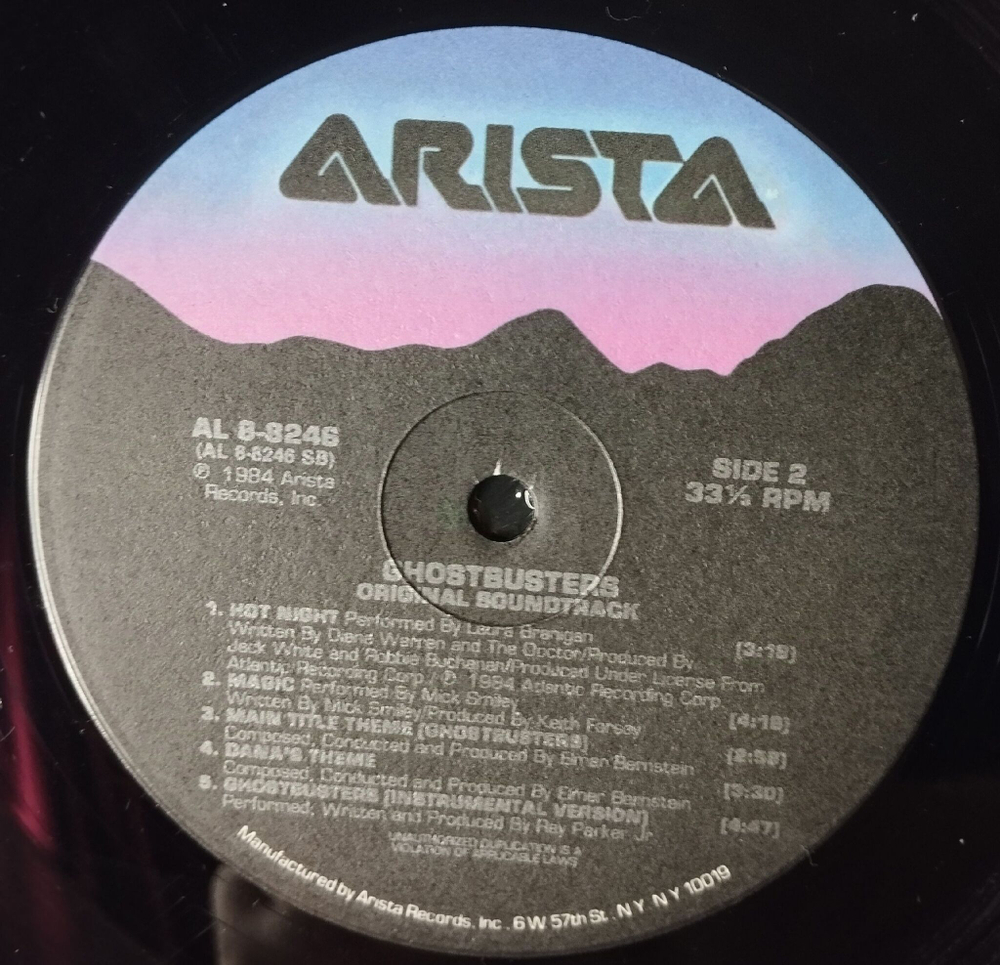 Винтажная виниловая пластинка LP Ghostbusters Soundtrack (USA 1984) Air Supply I Can Wait Forever