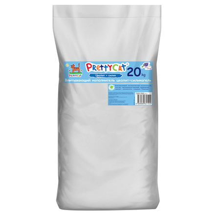 Наполнитель PrettyCat впитывающий глиняный Naturel с ароматом лаванды 20 кг CLUB
