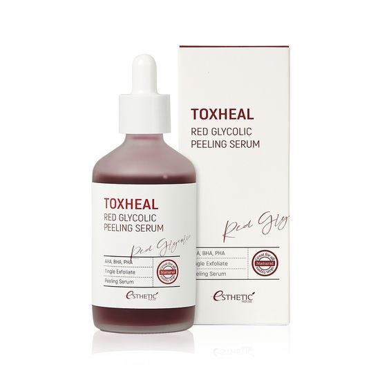 Esthetic House Пилинг-сыворотка гликолевая - Toxheal Red Glycolic Peeling Serum 100 мл