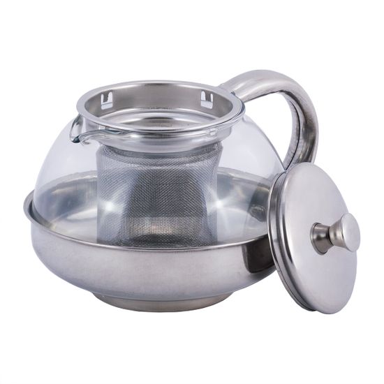 Заварочный чайник 600 мл. Kamille KM 4315 стекло, нержавеющая сталь