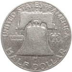 1/2 доллара 1957 год. США (D) VF (Франклин)