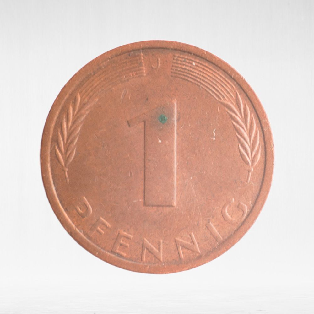 Germany, 1 Pfennig, 1976, (Hamburg Mint - "J"), VF