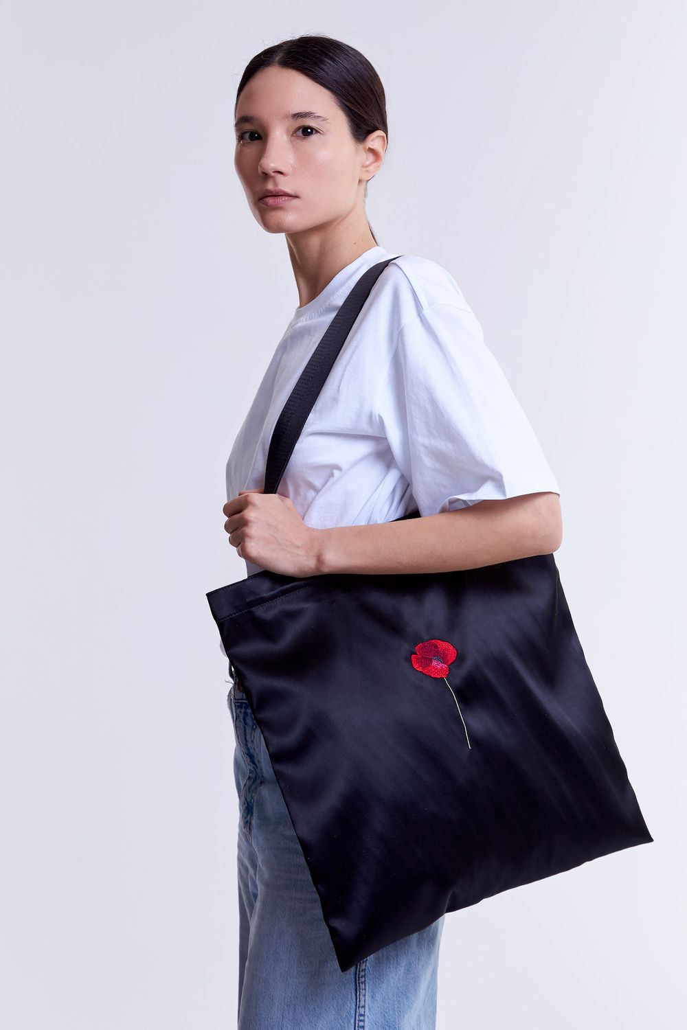 Шоппер Гербарий Мак черный