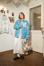 Сумка Soeurs Basket Bag 7 сине-коричневая