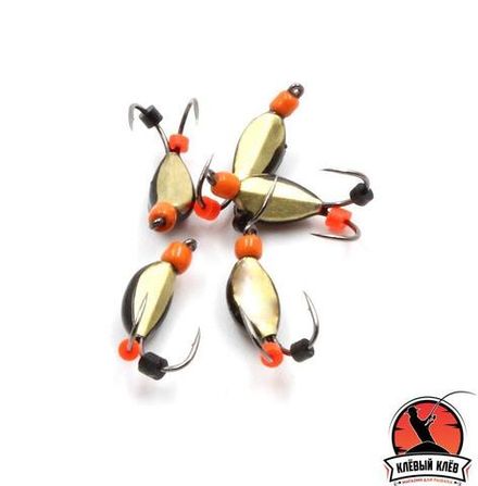 Мормышка вольф. безнасадочная "ЯМАН" Нимфа коза широкая №3, вес 0,70 гр.,цв. Латунь