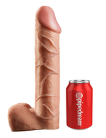 Страпон-система с телесной насадкой 12 Hollow Strap-On Suspender System - 30 см. (Цвет: телесный)