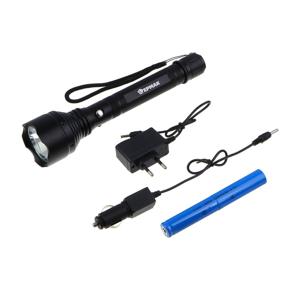 Фонарь ЕРМАК 1 LED 5 режимов (224-096)