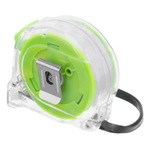 Рулетка Кварц,прозрачный корпус,амортизатор,10 м х 25 мм Сибртех